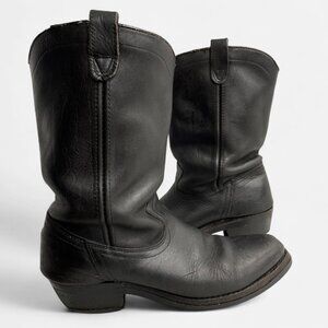 Code West Vintage Square Toe Leather Western Biker Engineer Work Boots Men's 8 E